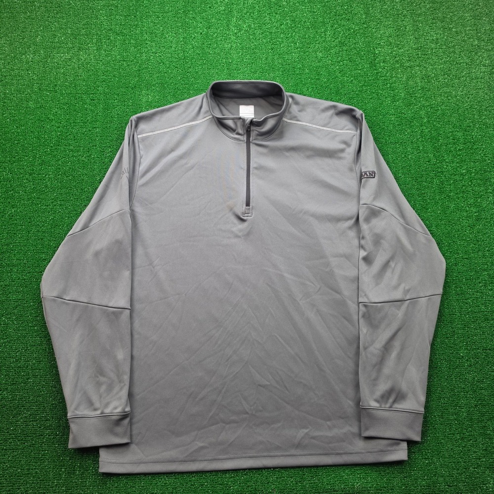 Callaway Weather Series Sweatshirt Mens 2XL Gray 1/4 Zip Pullover Golf Logo